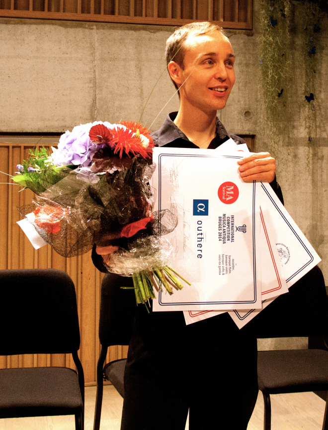 Jan Van Hoecke, lauréat de Musica Antiqua Bruges 2014
